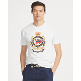 POLO RALPH LAUREN Classic Fit Cotton Graphic Tee, White-OZNICO