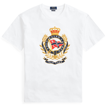 Polo Ralph Lauren Classic Fit Graphic Slub Jersey T-Shirt, Navy