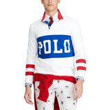 POLO RALPH LAUREN Classic Fit Cotton Rugby Shirt, White/ Multi-OZNICO