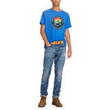 POLO RALPH LAUREN Classic Fit Sportsmen T-Shirt, Blue Saturn-OZNICO