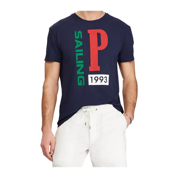 POLO RALPH LAUREN CP-93 Classic Fit T-Shirt, Navy-OZNICO