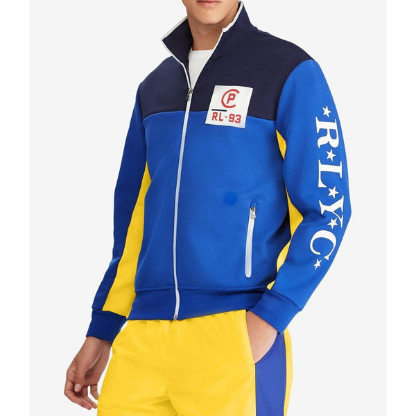 POLO RALPH LAUREN CP-93 Double-Knit Track Jacket, Cruise Royal Multi-OZNICO