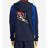 POLO RALPH LAUREN Downhill Skier Double-Knit Hoodie, Navy-OZNICO