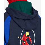 POLO RALPH LAUREN Downhill Skier Double-Knit Hoodie, Navy-OZNICO