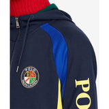 POLO RALPH LAUREN Downhill Skier Double-Knit Hoodie, Navy-OZNICO