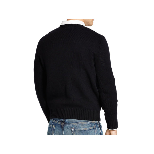 POLO RALPH LAUREN Wool Blend Bear Sweater, Black-OZNICO