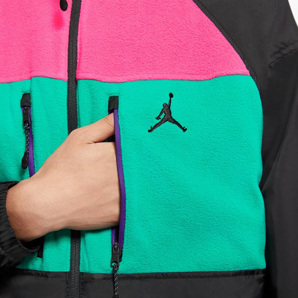 JORDAN WINTER UTILITY JACKET BLACK/NEPTUNE GREEN/WATERMELON