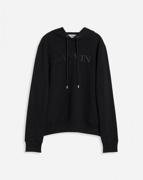 LANVIN PARIS HOODIE, BLACK