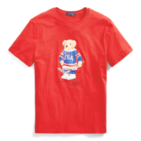 Polo Ralph Lauren Classic Fit Graphic Slub Jersey T-Shirt, Navy