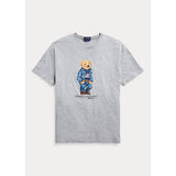 POLO RALPH LAUREN Classic Fit Denim Bear T-Shirt, Heather Grey