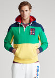 POLO RALPH LAUREN Color-Blocked Hooded Rugby, Green/ Multi