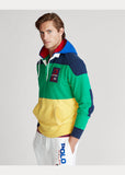 POLO RALPH LAUREN Color-Blocked Hooded Rugby, Green/ Multi