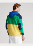 POLO RALPH LAUREN Color-Blocked Hooded Rugby, Green/ Multi