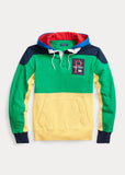 POLO RALPH LAUREN Color-Blocked Hooded Rugby, Green/ Multi