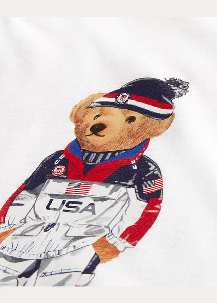 Polo Ralph Lauren Team USA Polo Bear T-Shirt, White