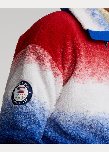 Polo Ralph Lauren Team USA Tie-Dye Pile Fleece Jacket, Multi