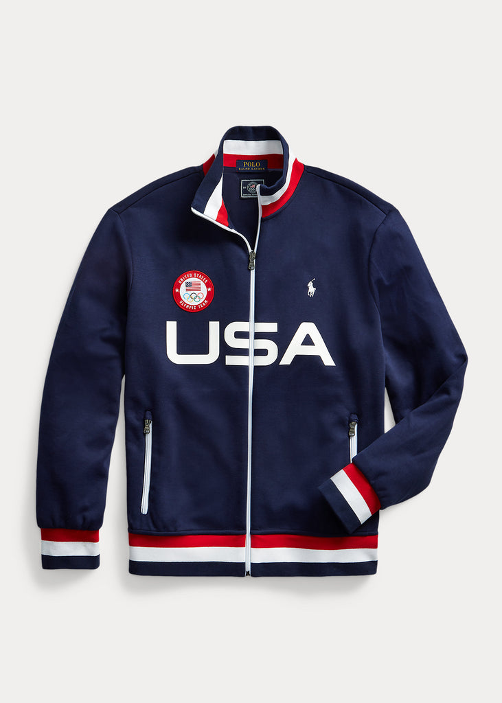 Vintage Nike - Team USA Olympic Embroidered Track Jacket 1990s