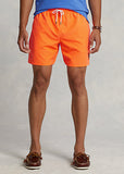 Polo Ralph Lauren 5.75-Inch Traveler Classic Swim Trunk, Orange