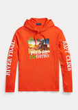 Polo Ralph Lauren Jersey Graphic Hooded T-Shirt, Active Orange