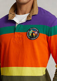 Polo Ralph Lauren Classic Fit Striped Jersey Rugby Shirt, Purple Rage Multi