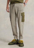 Polo Ralph Lauren Fleece Graphic Cargo Pant, Dark Vintage Heather