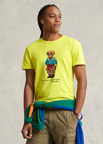 Polo Ralph Lauren Classic Fit Polo Bear Jersey T-Shirt, Yellow