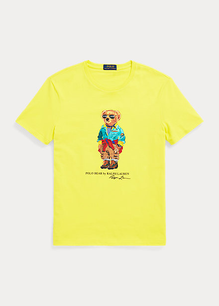Polo Ralph Lauren Classic Fit Jersey Graphic T-Shirt, Laser Yellow