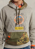 Polo Ralph Lauren Fleece Graphic Hoodie, Dark Vintage Heather Marl