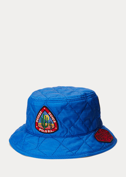 Polo Ralph Lauren Quilted Ripstop Bucket Hat, Dakota Blue