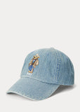 Polo Ralph Lauren Polo Bear Denim Ball Cap, Medium Wash