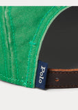 Polo Ralph Lauren Logo Canvas Five-Panel Cap, Lifeboat Green