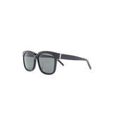 SAINT LAURENT Oversized Square Frame Sunglasses, Black-OZNICO