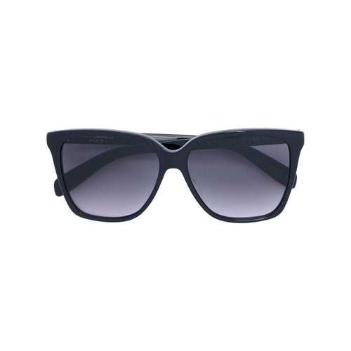 SAINT LAURENT Square Frame Acetate Sunglasses, Black-OZNICO