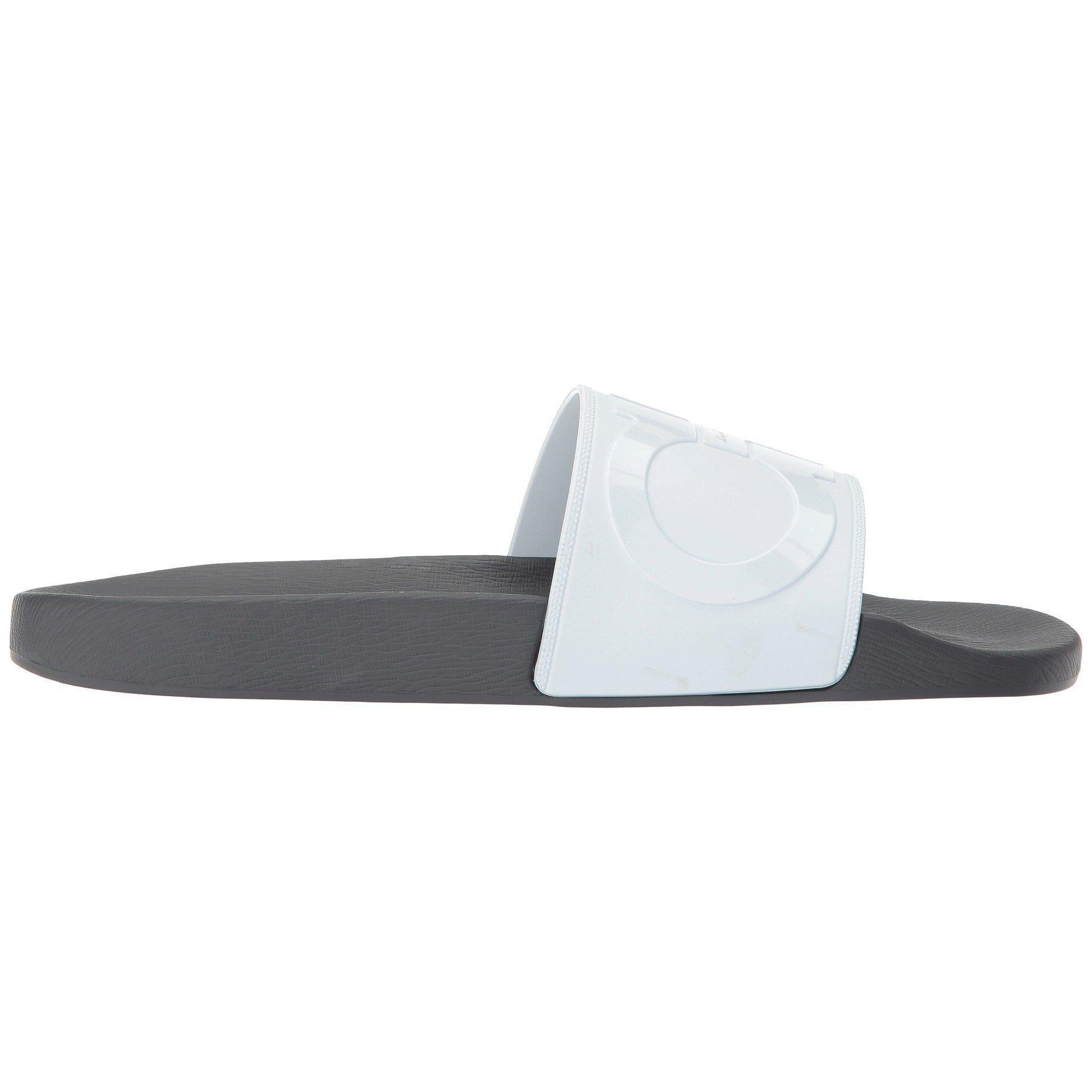 Ferragamo Men's Groove 6 Gancini Slide Sandals | Neiman Marcus