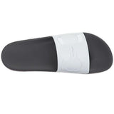 SALVATORE FERRAGAMO Groove 2 Slides, White-OZNICO