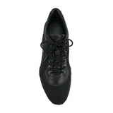 SALVATORE FERRAGAMO Low Top Sneaker, Black-OZNICO