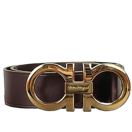 SALVATORE FERRAGAMO REVERSIBLE AND ADJUSTABLE GANCINI BELT BLACK/HICKO –  Enzo Clothing Store