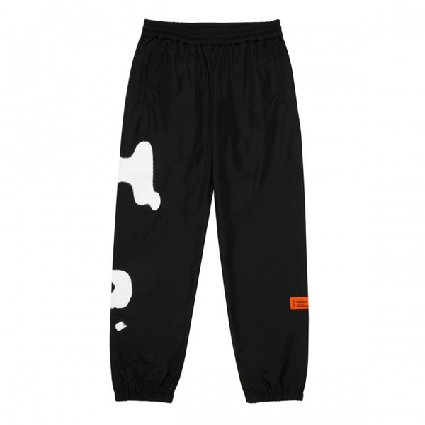 HERON PRESTON SPRAY TRACKPANTS, BLACK