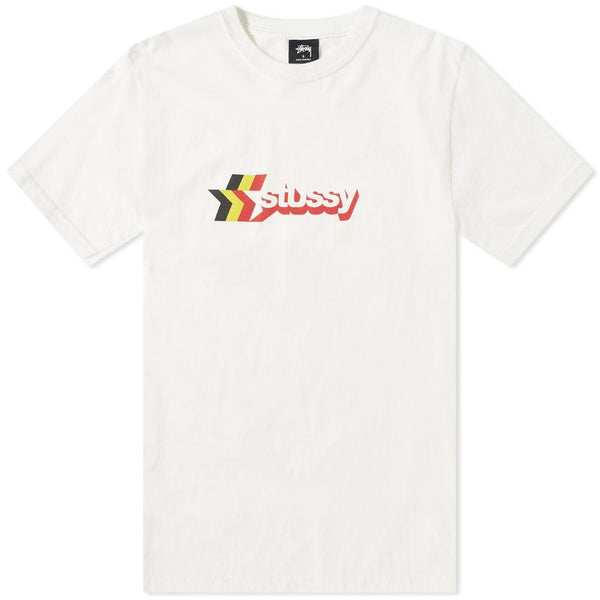 STUSSY 3 Stay Pigment Dyed T-Shirt, Natural-OZNICO