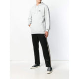 STUSSY Graphic Print Hoodie, Ash-OZNICO