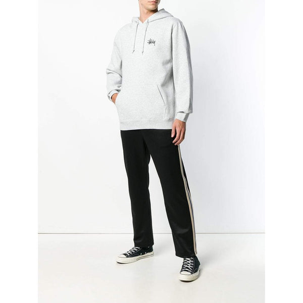 STUSSY Graphic Print Hoodie, Ash-OZNICO