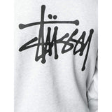 STUSSY Graphic Print Hoodie, Ash-OZNICO