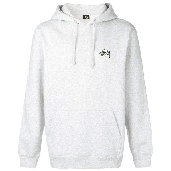 STUSSY Graphic Print Hoodie, Ash-OZNICO