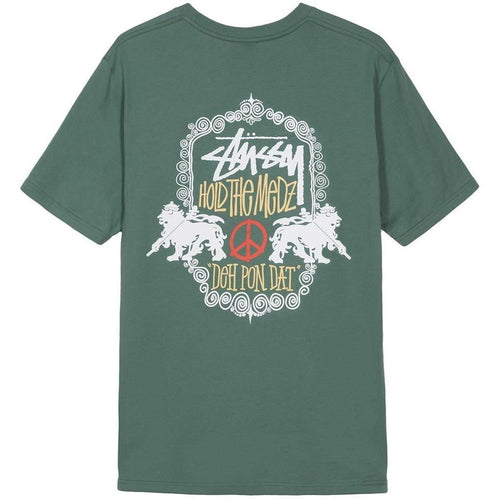 STUSSY Lion Shield Tee, Sage-OZNICO