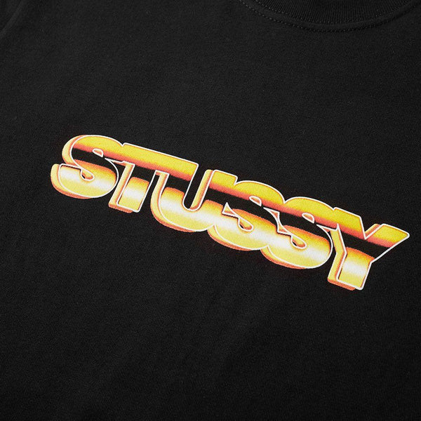 STUSSY Pure Gold T-Shirt, Black-OZNICO