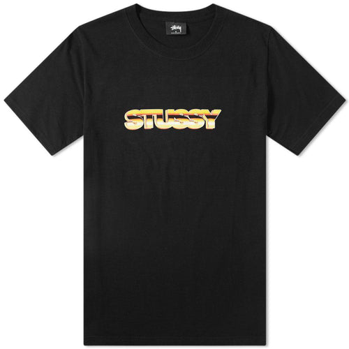 STUSSY Pure Gold T-Shirt, Black-OZNICO