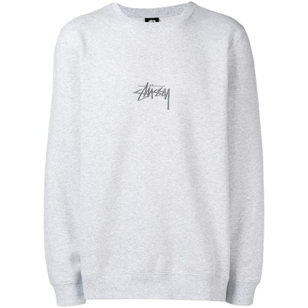 STUSSY Basic Crewneck Sweatshirt, Black