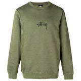 Stussy stock logo applique crew sweat top