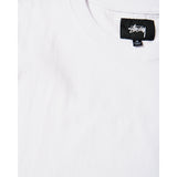 STUSSY Stock S/SL Crew T-Shirt, White-OZNICO
