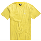STUSSY Stock S/SL Crew T-Shirt, Yellow-OZNICO